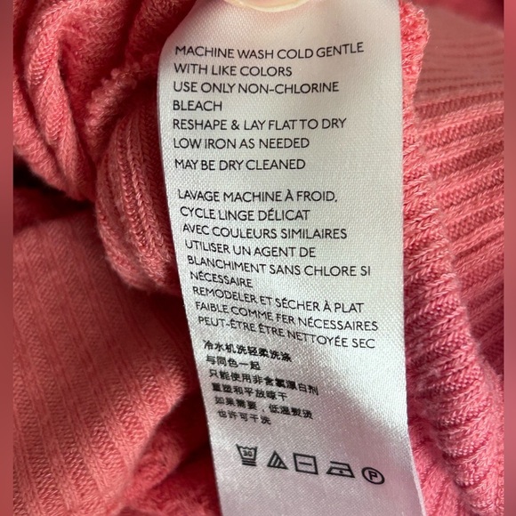 Free People Coral Long Sleeve Oversized Top - size Medium - Picture 6 of 7